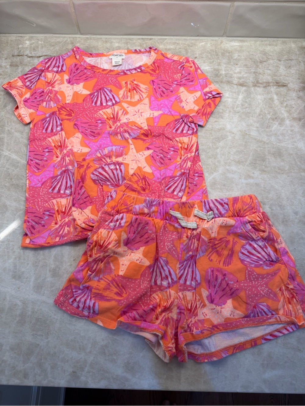 J. Crew Factory Pink and Orange Seashell Set